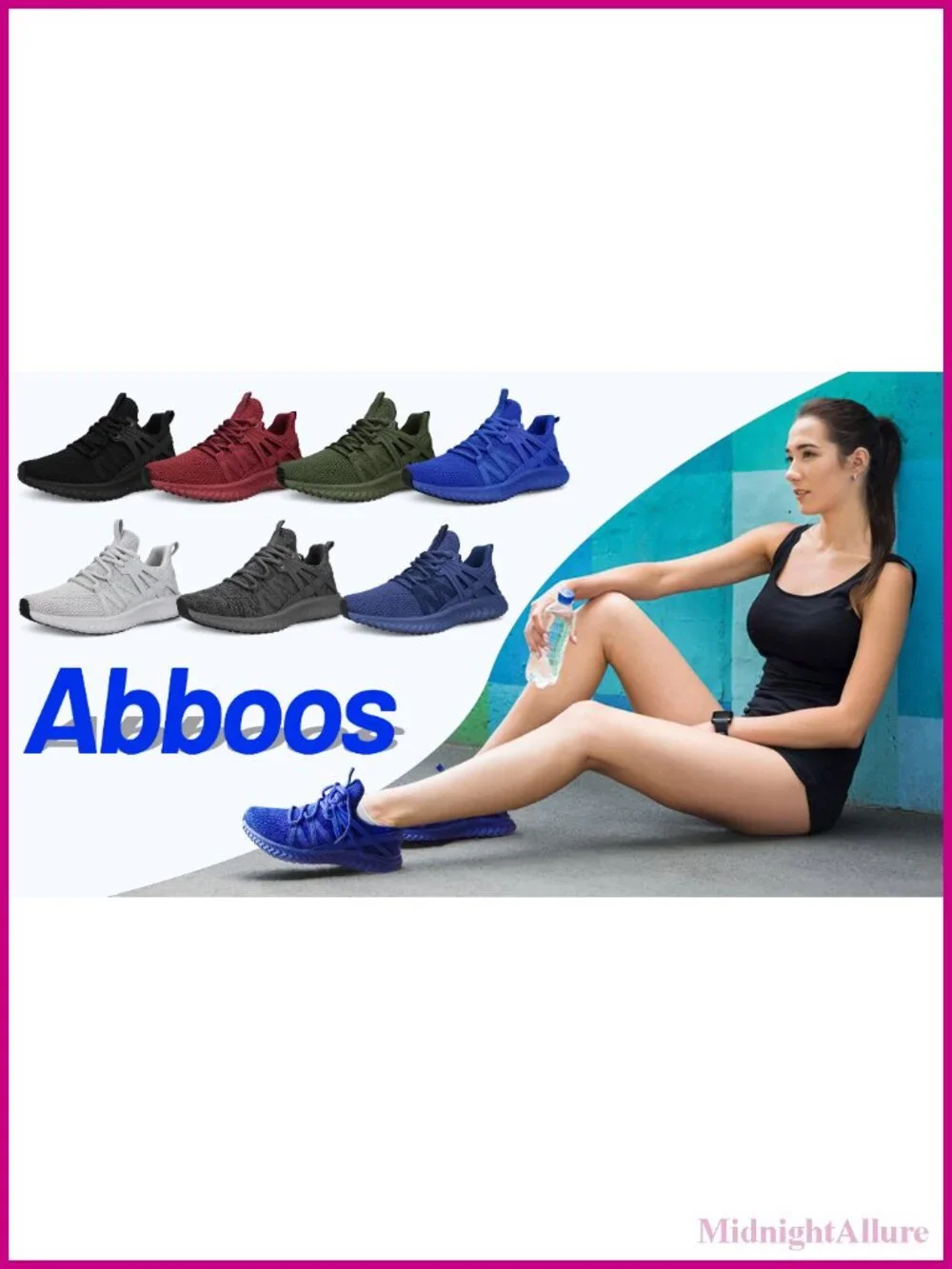Breathable Knit Women's Slip On Running Sneakers Casual Tennis Shoes